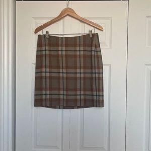 Tartan wool skirt